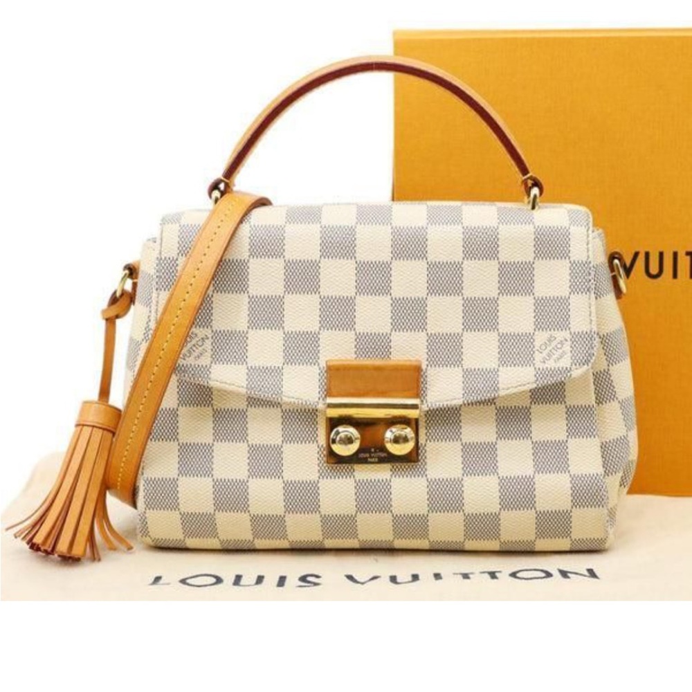 Louis Vuitton Damier Azur Checkered Crossbody Bag